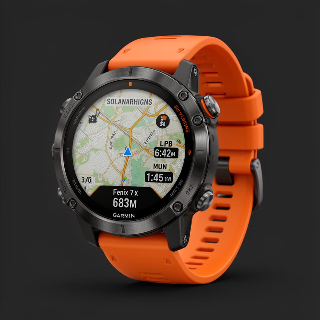 Garmin Fenix 7X Solar GPS smartwatch
